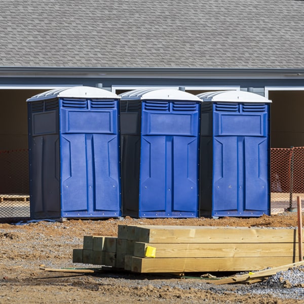 how often are the porta potties cleaned and serviced during a rental period in Frenchglen Oregon